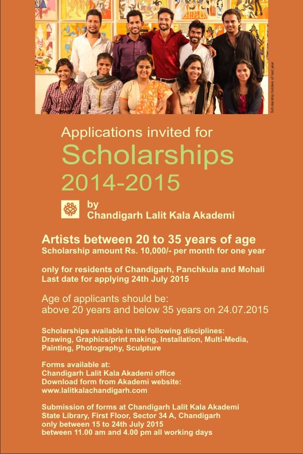 Applications Invited for Scholarships 2014-15