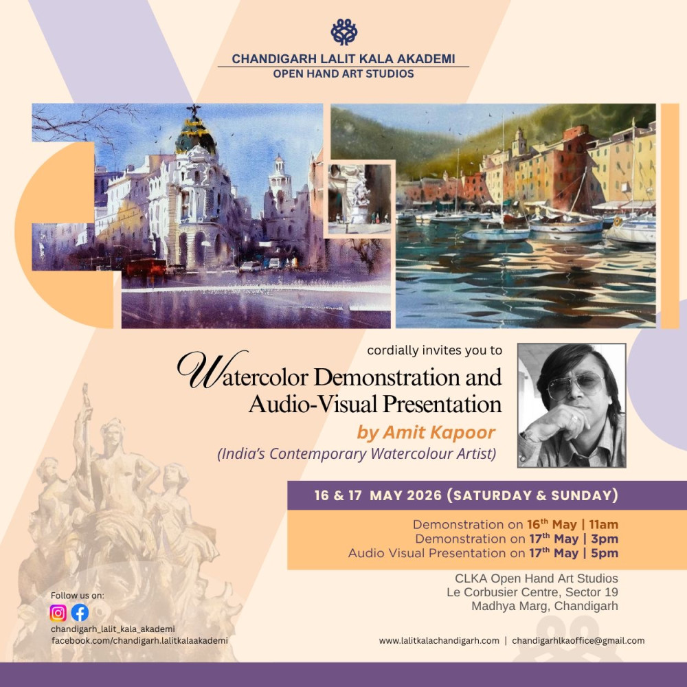 Water color Demonstration and Audio-Visual presentation by Amit Kapoor